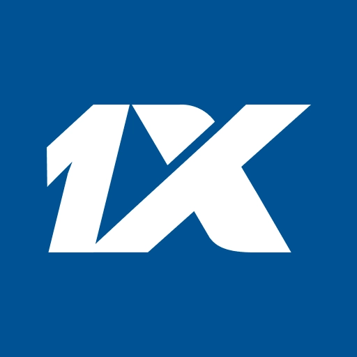 Ақ әріптермен жазылған 1XBET бренді